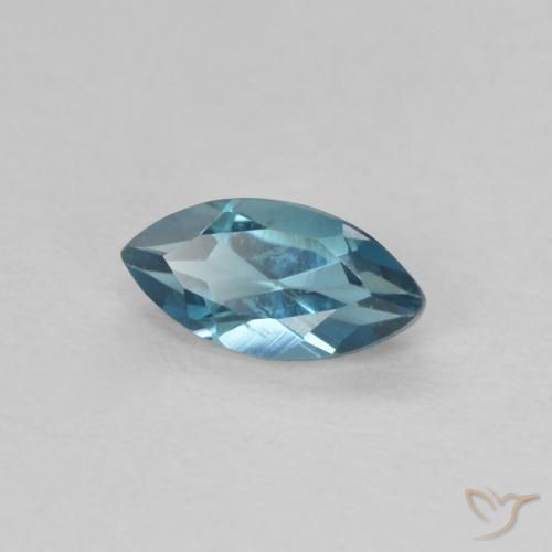 Topacio Azul Londres natural de 0.47 ct, Marquesa, VVS