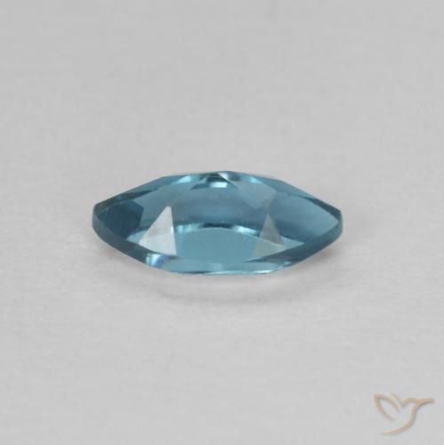 Topacio Azul Londres natural de 0.47 ct, Marquesa, VVS