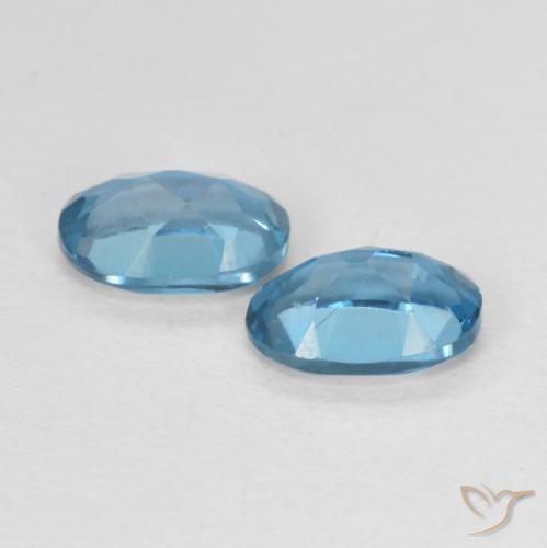 Gemas de Topacio Azul Londres natural de 1.17 ct, Ovalada, VS