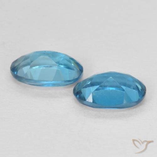 Gemas de Topacio Azul Londres natural de 1.12 ct, Ovalada, VVS-VS