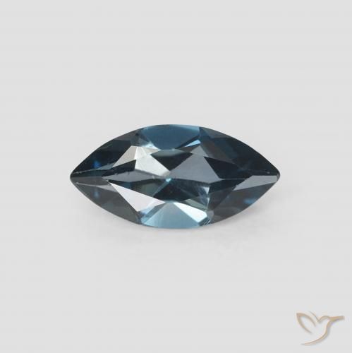 0.63ct Natural Azul Londres Topacio, Marquesa, VVS-VS