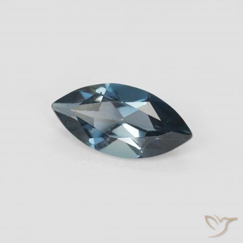 Topacio Azul Londres natural de 0.63 ct, Marquesa, VVS-VS
