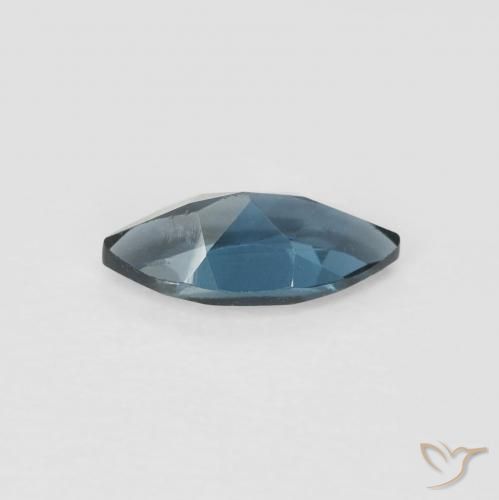 Topacio Azul Londres natural de 0.63 ct, Marquesa, VVS-VS