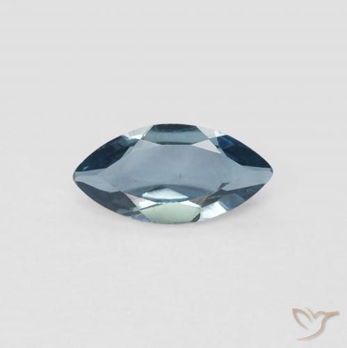 0.58ct Natural Azul Londres Topacio, Marquesa, VVS-VS