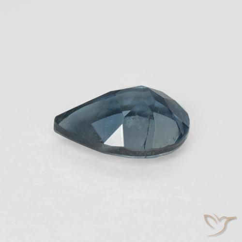 Topacio Azul Londres natural de 0.85 ct, En forma de pera, VVS-VS