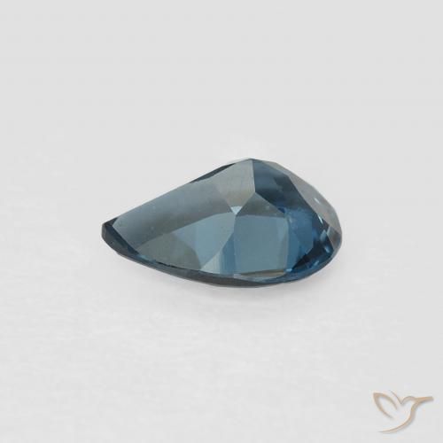 Topacio Azul Londres natural de 0.71 ct, En forma de pera, VVS-VS