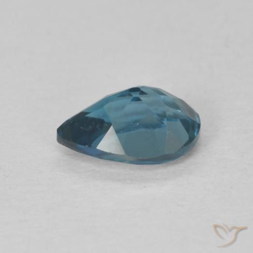 Topacio Azul Londres natural de 0.78 ct, En forma de pera, VVS-VS