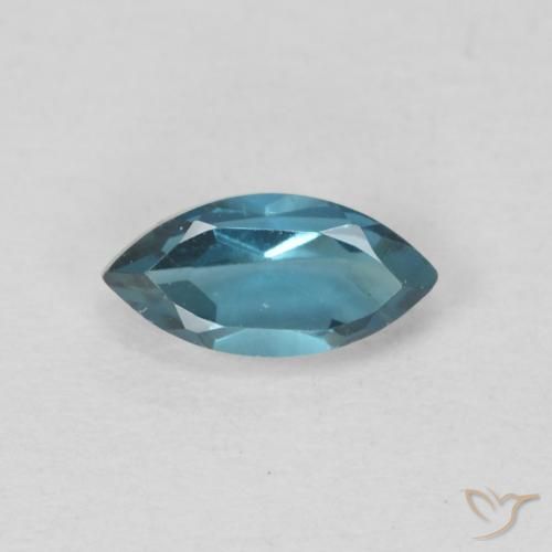 0.58ct Natural Azul Londres Topacio, Marquesa, VVS-VS