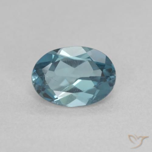 1.04ct Natural Azul Londres Topacio, Ovalada, VVS-VS