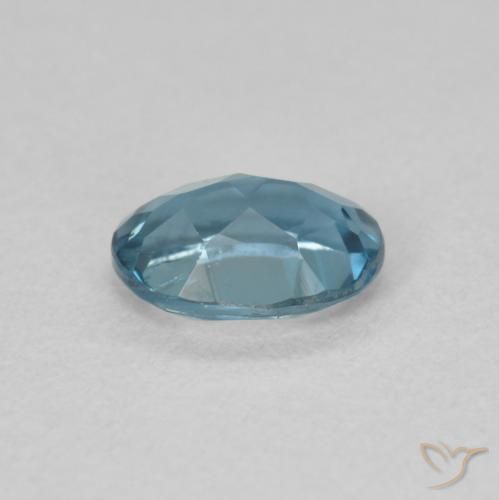 Topacio Azul Londres natural de 1.04 ct, Corte Óvalo, VVS-VS