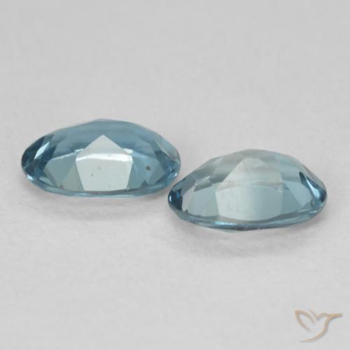 Gemas de Topacio Azul Londres natural de 1.79 ct, Ovalada, VS
