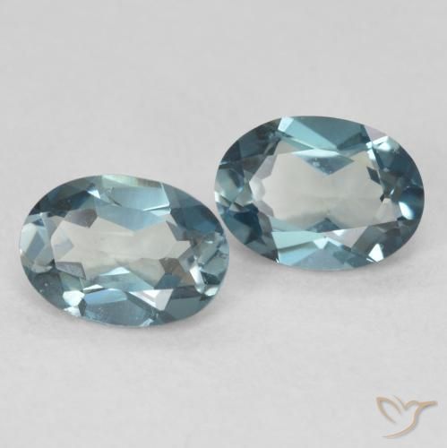 Gemas de Topacio Azul Londres natural de 2.00 ct, Ovalada, VS