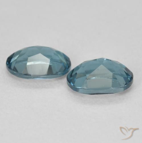 Gemas de Topacio Azul Londres natural de 2.00 ct, Ovalada, VS