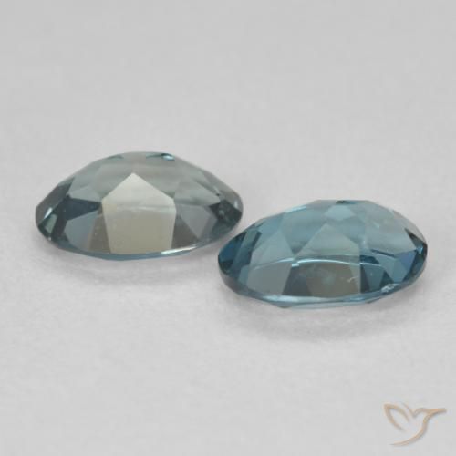 Gemas de Topacio Azul Londres natural de 1.85 ct, Ovalada, VS