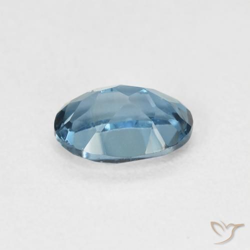 Topacio Azul Londres natural de 1.06 ct, Ovalada, VVS-VS