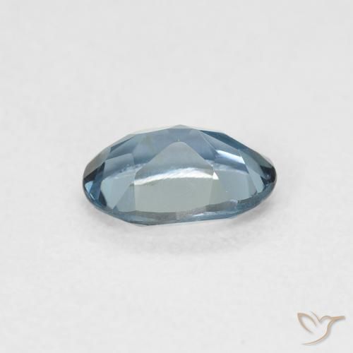 Topacio Azul Londres natural de 0.93 ct, Ovalada, VVS-VS