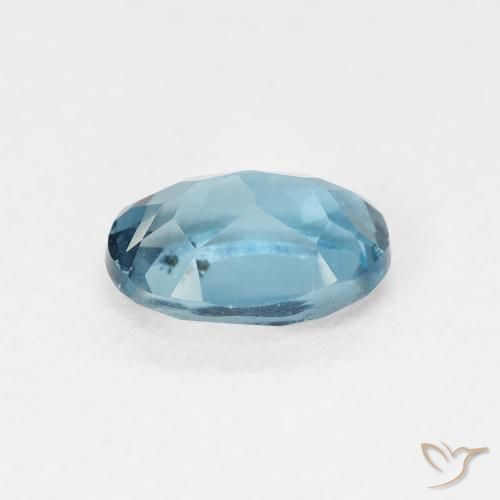 Topacio Azul Londres natural de 1.03 ct, Ovalada, VVS