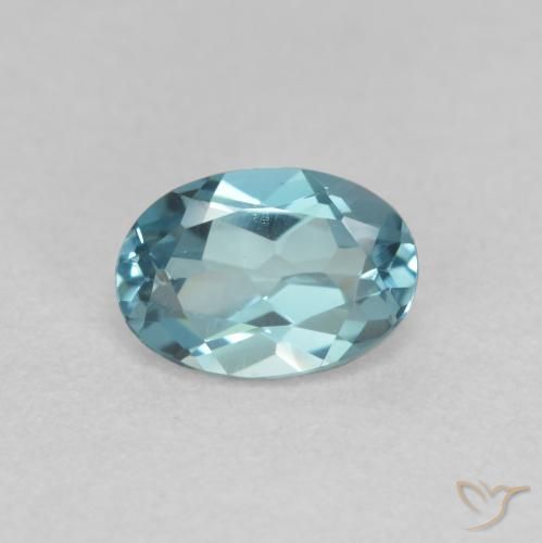 1.03ct Natural Azul Londres Topacio, Ovalada, VVS