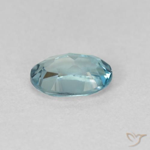 Topacio Azul Londres natural de 1.03 ct, Ovalada, VVS