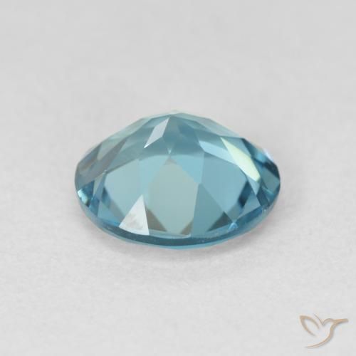 Topacio Azul Londres natural de 1.91 ct, Redondo, VVS