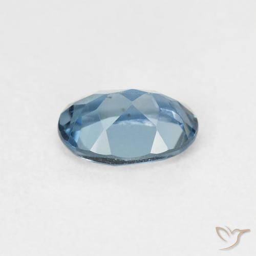Topacio Azul Londres natural de 0.97 ct, Ovalada, VVS-VS