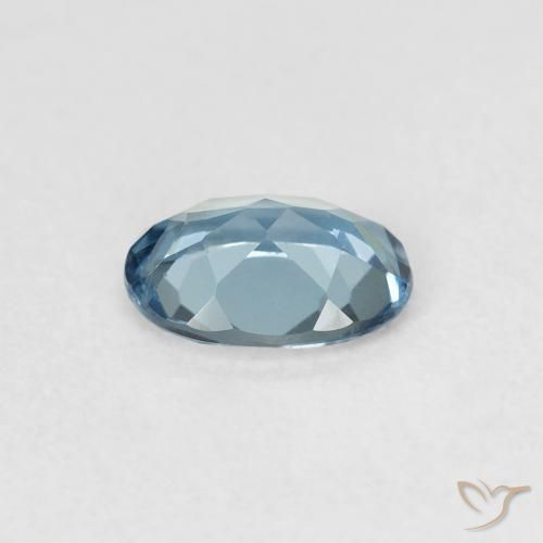 Topacio Azul Londres natural de 0.83 ct, Ovalada, VVS-VS