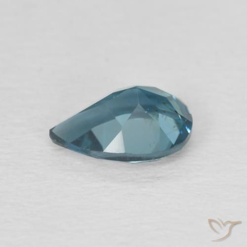 Topacio Azul Londres natural de 0.89 ct, En forma de pera, VS