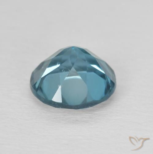 Topacio Azul Londres natural de 2.33 ct, Redondo, VS