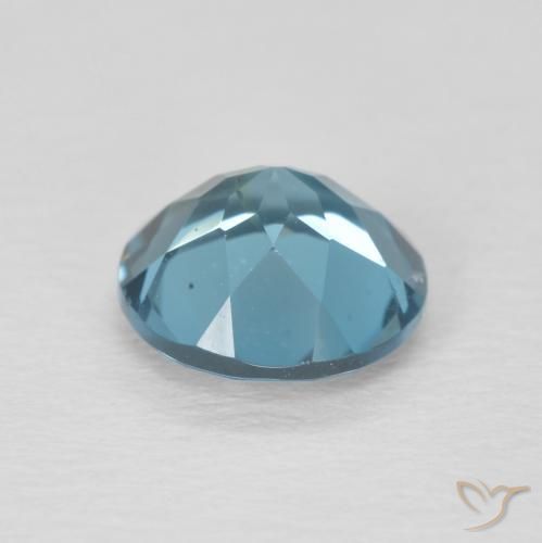 Topacio Azul Londres natural de 2.26 ct, Redondo, VVS-VS