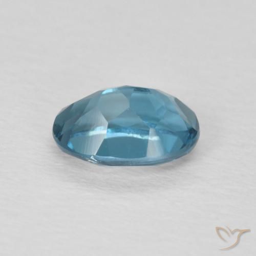 Topacio Azul Londres natural de 1.11 ct, Ovalada, VVS