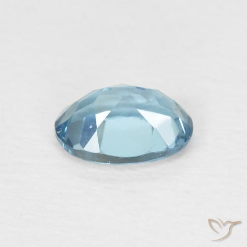 Topacio Azul Londres natural de 1.05 ct, Ovalada, VVS-VS
