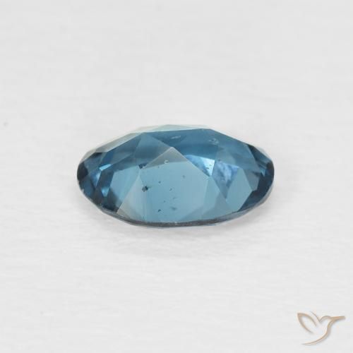 Topacio Azul Londres natural de 0.92 ct, Ovalada, VS