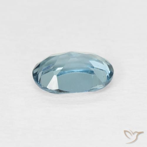 Topacio Azul Londres natural de 0.95 ct, Ovalada, VVS