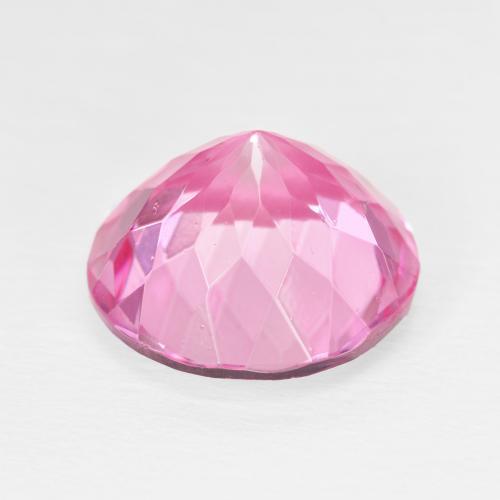 Topacio Medium Dark-Pink natural de 12.08 ct, Corte Redondo, VS