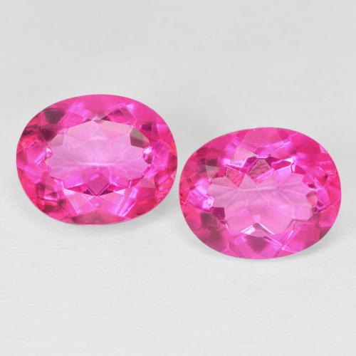 9.35ctw Natural Magenta intenso Topacio, Ovalada, VS