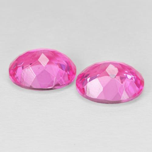 Gemas de Topacio Magenta intenso natural de 9.35 ct, Ovalada, VS