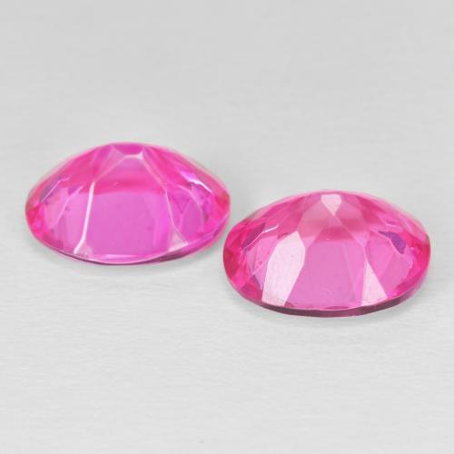 Gemas de Topacio Medium Dark-Pink natural de 8.64 ct, Ovalada, VVS-VS