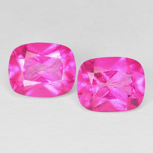 10.23ctw Natural Rosado intenso Topacio, Forma Cojín, VVS-VS