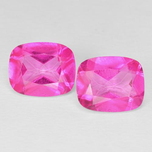 8.85ctw Natural Magenta intenso Topacio, Forma Cojín, VVS-VS