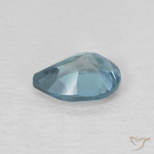 Topacio Azul Londres natural de 0.93 ct, En forma de pera, VVS-VS