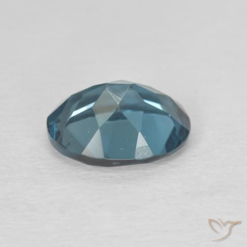Topacio Azul Londres natural de 2.18 ct, Ovalada, VVS-VS