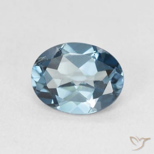 Topacio Azul Londres natural de 2.23 ct, Ovalada, VS