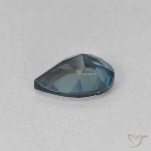 Topacio Azul Londres natural de 0.89 ct, En forma de pera, VVS-VS