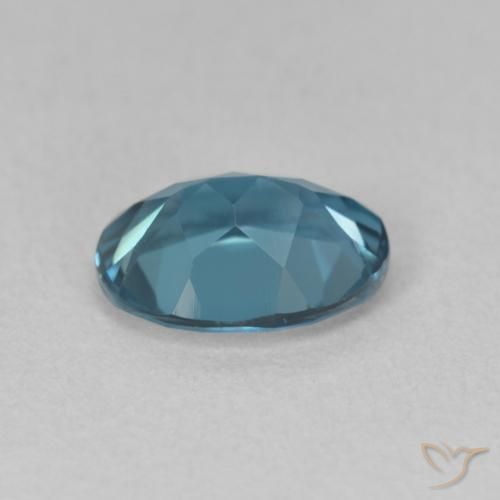 Topacio Azul Londres natural de 2.09 ct, Ovalada, VVS-VS