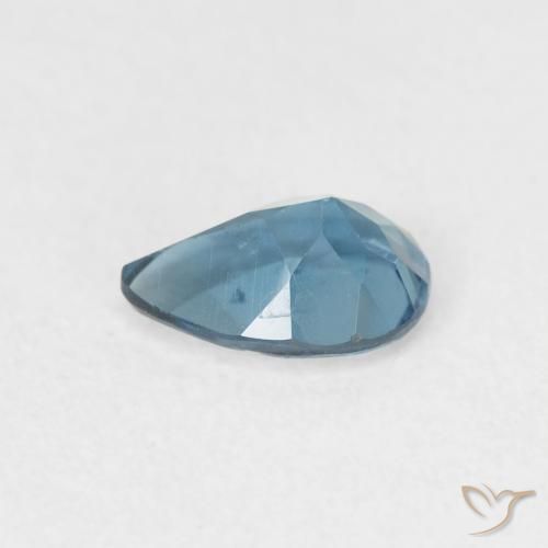 Topacio Azul Londres natural de 0.89 ct, En forma de pera, VS