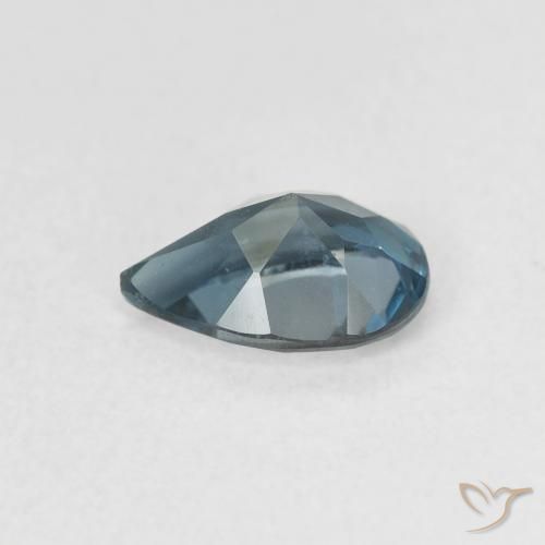 Topacio Azul Londres natural de 0.89 ct, En forma de pera, VS