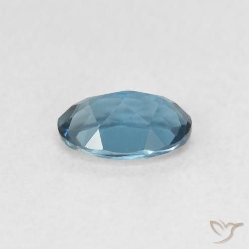 Topacio Azul Londres natural de 0.55 ct, Ovalada, VVS