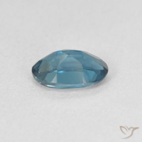 Topacio Azul Londres natural de 0.52 ct, Ovalada, VVS