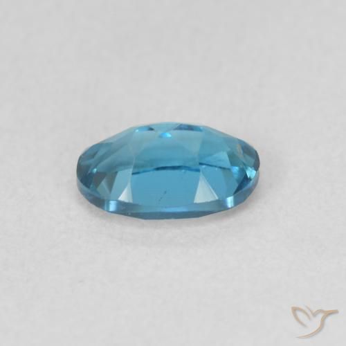 Topacio Azul Londres natural de 0.63 ct, Ovalada, VVS