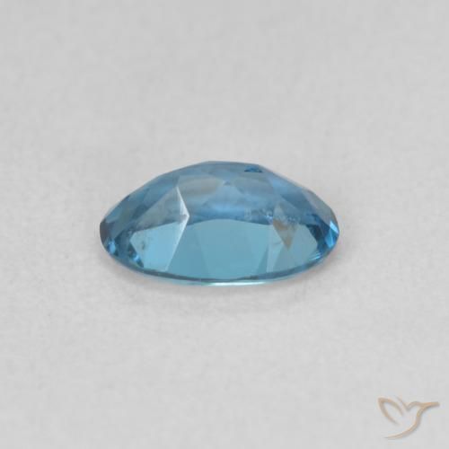Topacio Azul Londres natural de 0.50 ct, Ovalada, VVS